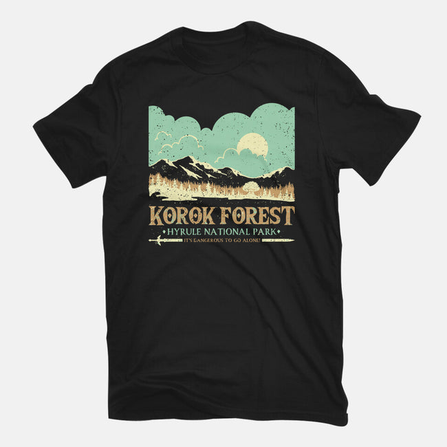 The Legendary Forest-Womens-Fitted-Tee-retrodivision