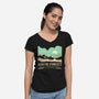 The Legendary Forest-Womens-V-Neck-Tee-retrodivision