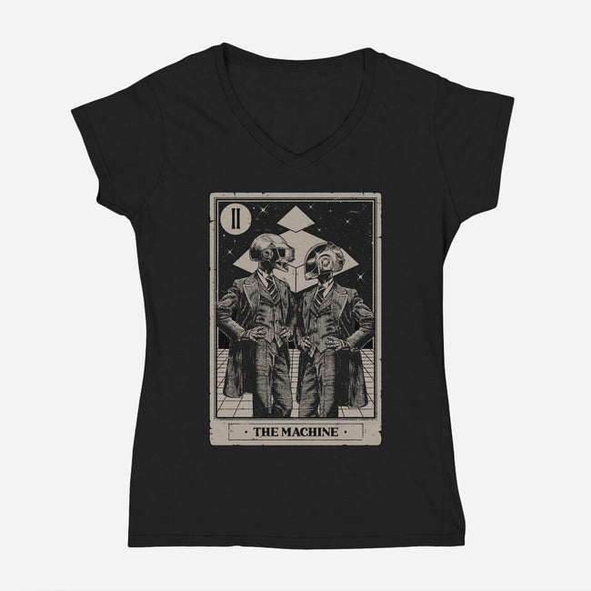 The Machine Tarot-Womens-V-Neck-Tee-Hafaell