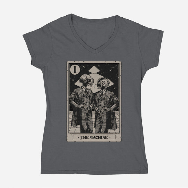 The Machine Tarot-Womens-V-Neck-Tee-Hafaell