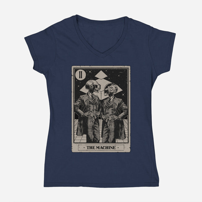 The Machine Tarot-Womens-V-Neck-Tee-Hafaell