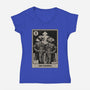 The Machine Tarot-Womens-V-Neck-Tee-Hafaell