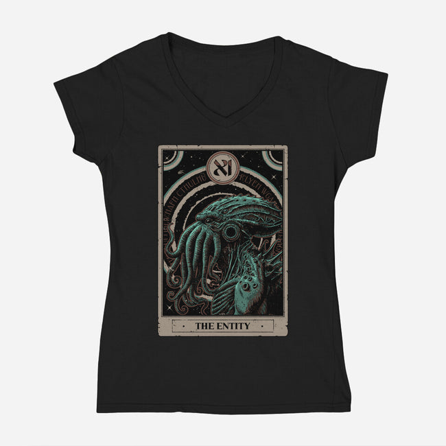 The Entity Tarot-Womens-V-Neck-Tee-Hafaell