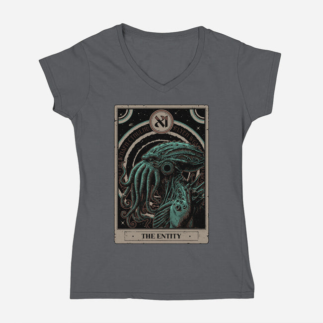 The Entity Tarot-Womens-V-Neck-Tee-Hafaell