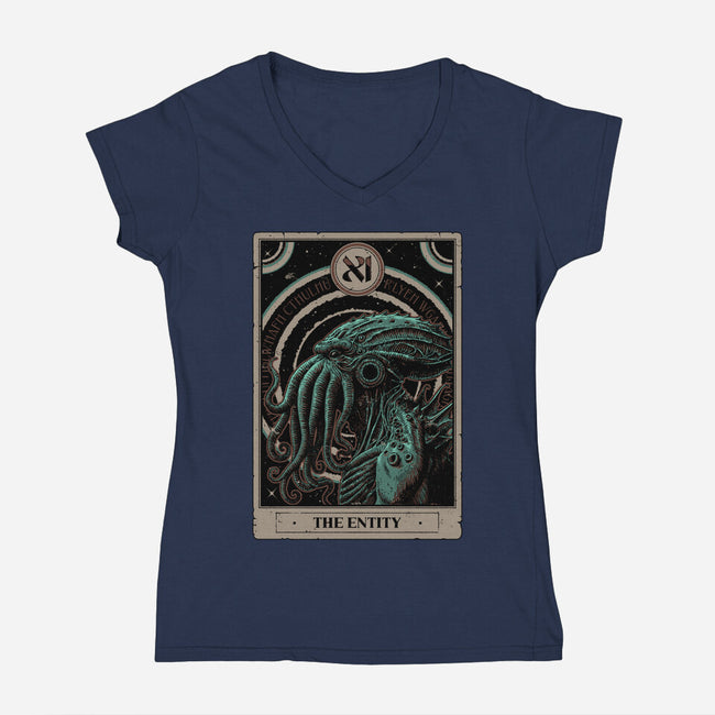The Entity Tarot-Womens-V-Neck-Tee-Hafaell