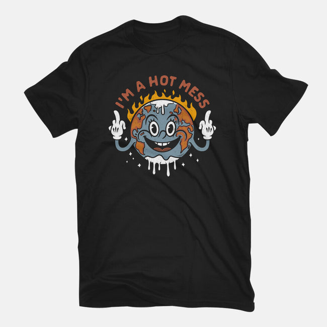 Hot Mess-Unisex-Basic-Tee-Nemons