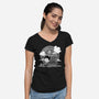 Erasernuts-Womens-V-Neck-Tee-demonigote