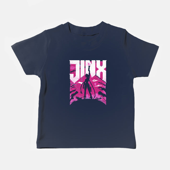 Jinx Doom-Baby-Basic-Tee-rocketman_art