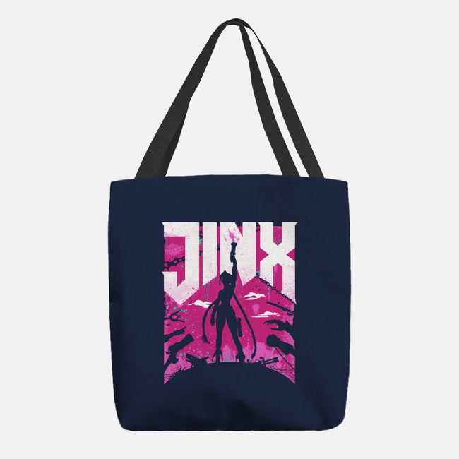 Jinx Doom-None-Basic Tote-Bag-rocketman_art