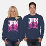 Jinx Doom-Unisex-Crew Neck-Sweatshirt-rocketman_art