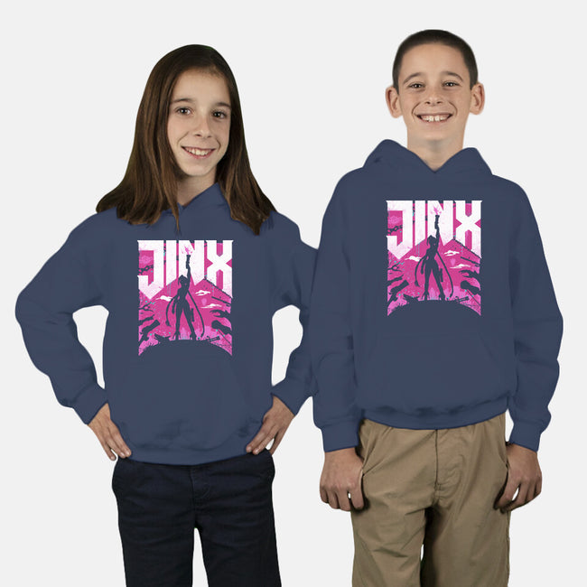 Jinx Doom-Youth-Pullover-Sweatshirt-rocketman_art