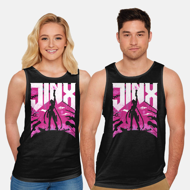 Jinx Doom-Unisex-Basic-Tank-rocketman_art