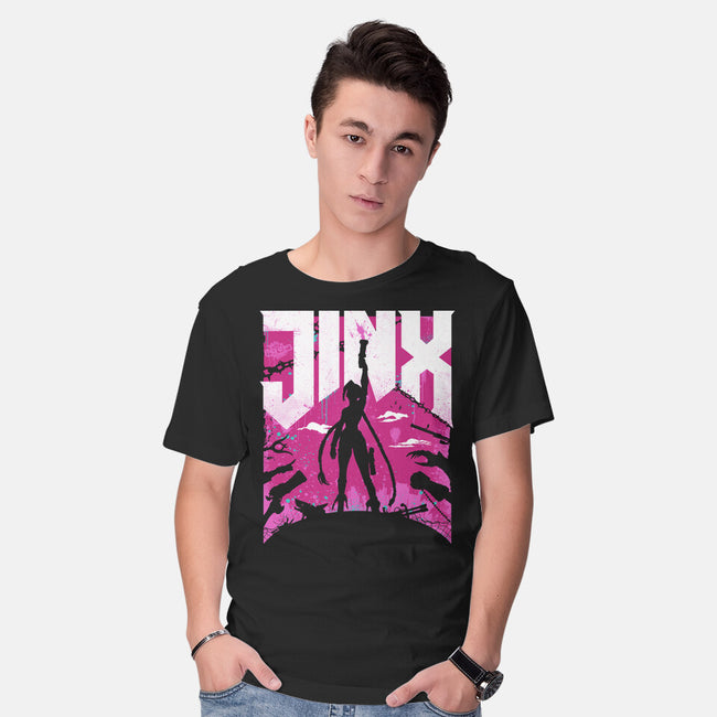 Jinx Doom-Mens-Basic-Tee-rocketman_art