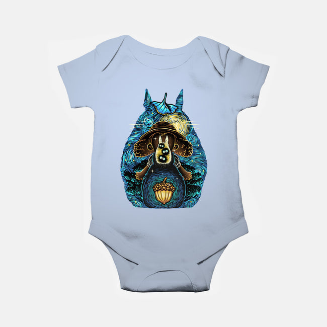 Neighbors In The Night-Baby-Basic-Onesie-glitchygorilla