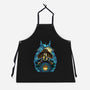 Neighbors In The Night-Unisex-Kitchen-Apron-glitchygorilla