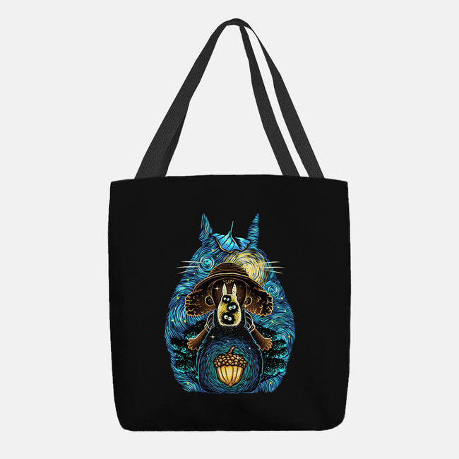 Neighbors In The Night-None-Basic Tote-Bag-glitchygorilla