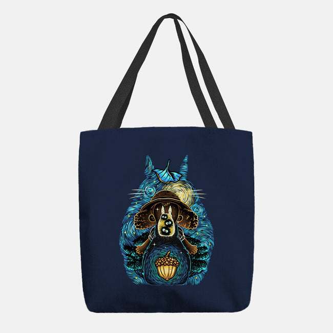 Neighbors In The Night-None-Basic Tote-Bag-glitchygorilla