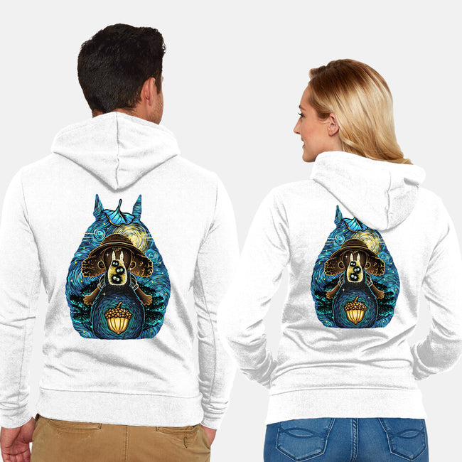 Neighbors In The Night-Unisex-Zip-Up-Sweatshirt-glitchygorilla