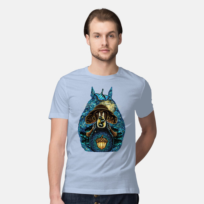 Neighbors In The Night-Mens-Premium-Tee-glitchygorilla