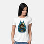 Neighbors In The Night-Womens-Basic-Tee-glitchygorilla