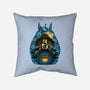 Neighbors In The Night-None-Removable Cover w Insert-Throw Pillow-glitchygorilla