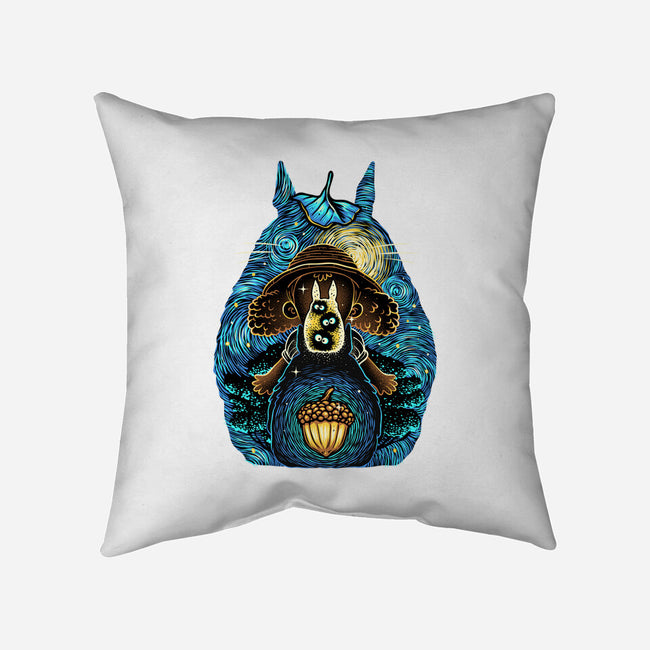 Neighbors In The Night-None-Removable Cover w Insert-Throw Pillow-glitchygorilla