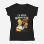 Never Drink Again-Womens-V-Neck-Tee-Arigatees