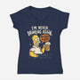 Never Drink Again-Womens-V-Neck-Tee-Arigatees