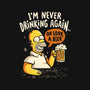 Never Drink Again-Womens-V-Neck-Tee-Arigatees