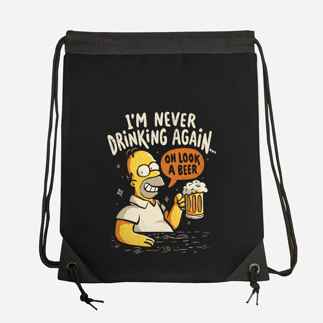 Never Drink Again-None-Drawstring-Bag-Arigatees
