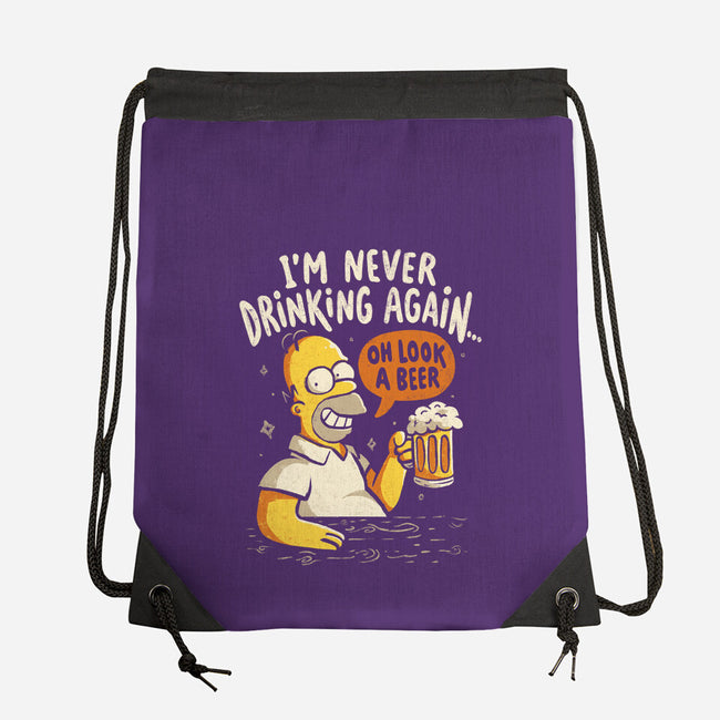 Never Drink Again-None-Drawstring-Bag-Arigatees