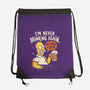 Never Drink Again-None-Drawstring-Bag-Arigatees