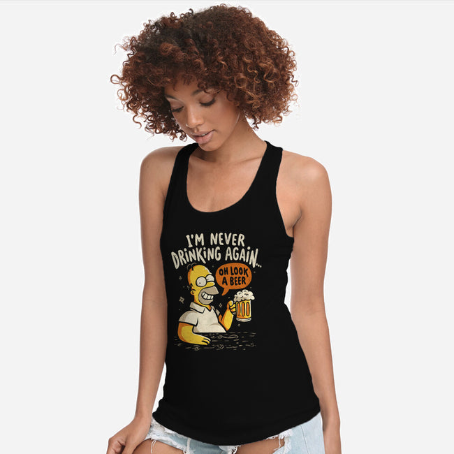 Never Drink Again-Womens-Racerback-Tank-Arigatees