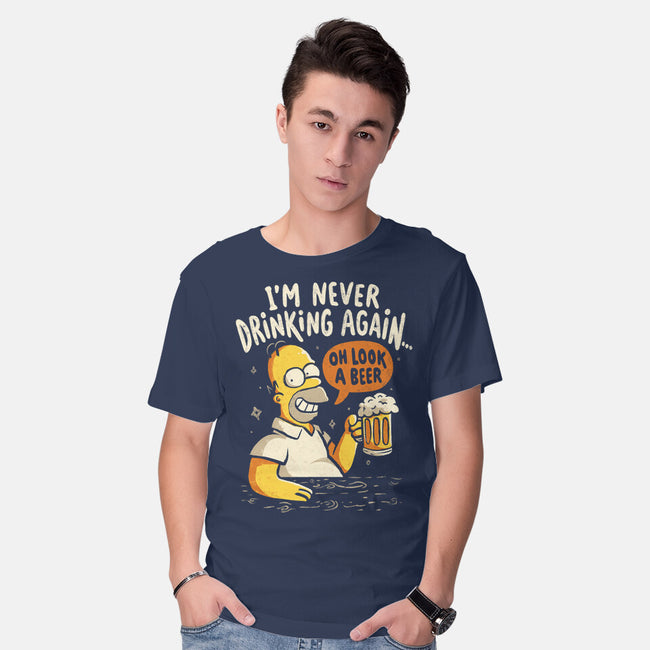 Never Drink Again-Mens-Basic-Tee-Arigatees