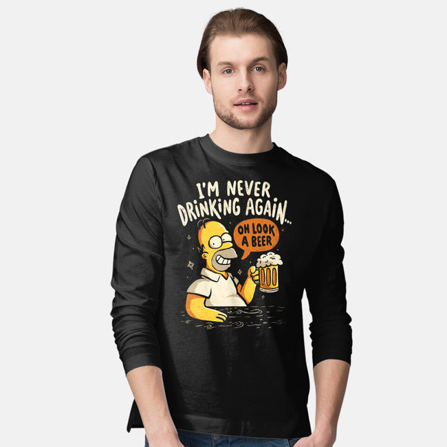 Never Drink Again-Mens-Long Sleeved-Tee-Arigatees
