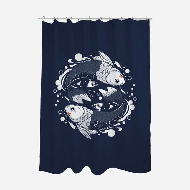 Two Carps-None-Polyester-Shower Curtain-Eoli Studio