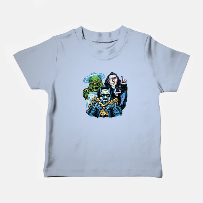 Welcome To The Monster Street-Baby-Basic-Tee-glitchygorilla