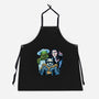 Welcome To The Monster Street-Unisex-Kitchen-Apron-glitchygorilla