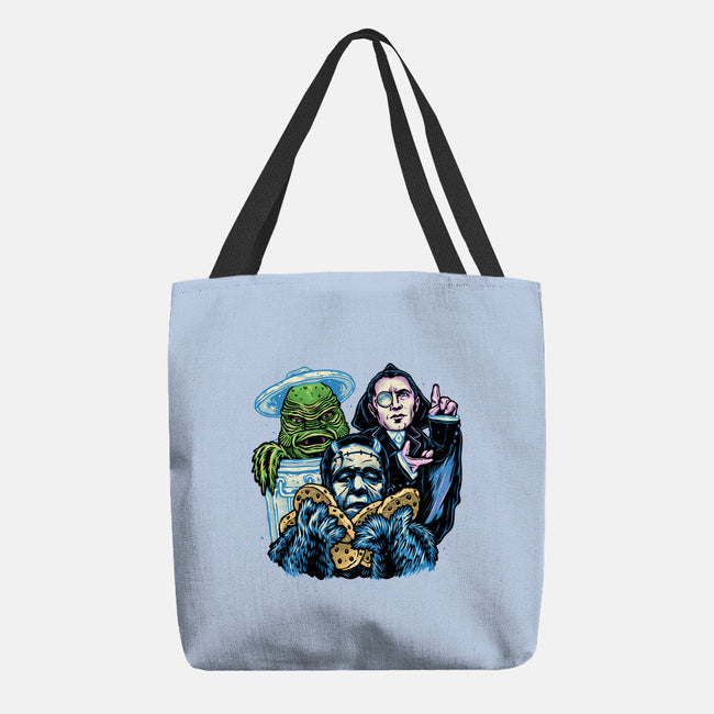 Welcome To The Monster Street-None-Basic Tote-Bag-glitchygorilla