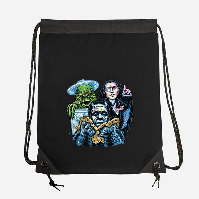 Welcome To The Monster Street-None-Drawstring-Bag-glitchygorilla