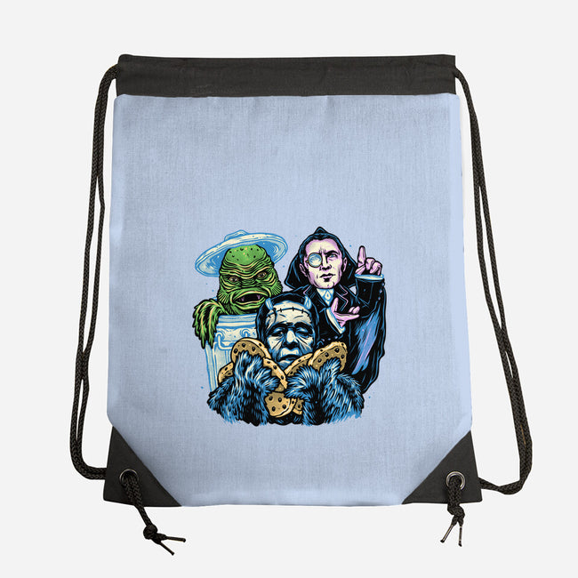 Welcome To The Monster Street-None-Drawstring-Bag-glitchygorilla