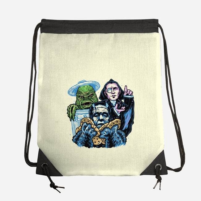 Welcome To The Monster Street-None-Drawstring-Bag-glitchygorilla