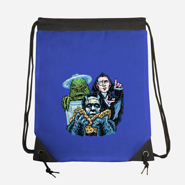 Welcome To The Monster Street-None-Drawstring-Bag-glitchygorilla