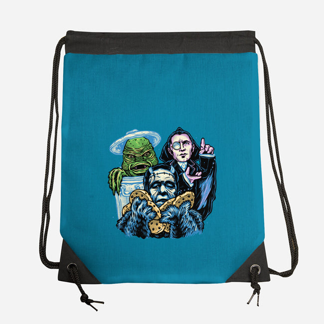 Welcome To The Monster Street-None-Drawstring-Bag-glitchygorilla