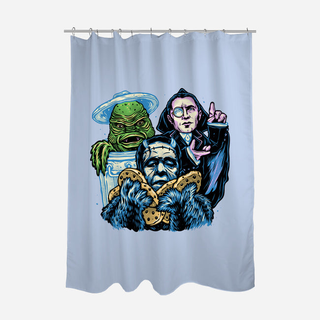 Welcome To The Monster Street-None-Polyester-Shower Curtain-glitchygorilla