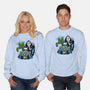 Welcome To The Monster Street-Unisex-Crew Neck-Sweatshirt-glitchygorilla