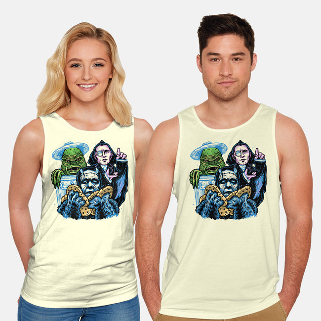 Welcome To The Monster Street-Unisex-Basic-Tank-glitchygorilla