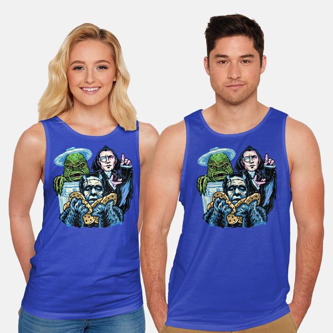 Welcome To The Monster Street-Unisex-Basic-Tank-glitchygorilla