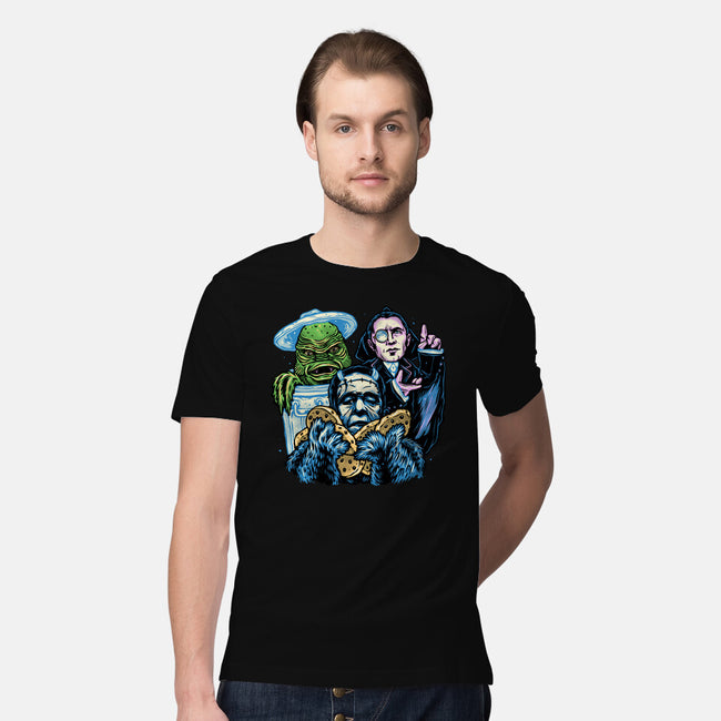 Welcome To The Monster Street-Mens-Premium-Tee-glitchygorilla