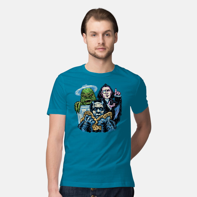 Welcome To The Monster Street-Mens-Premium-Tee-glitchygorilla